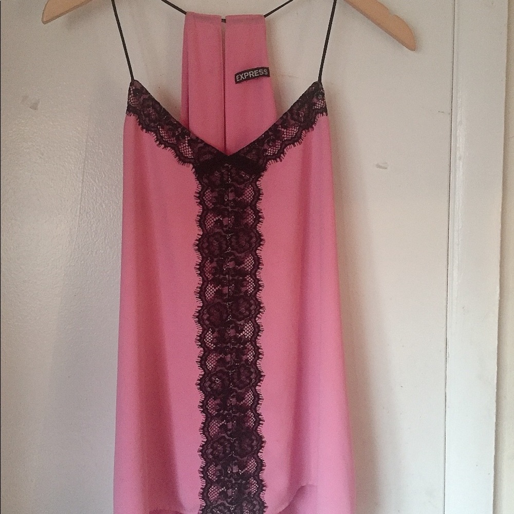 Express V-neck lace up Cami